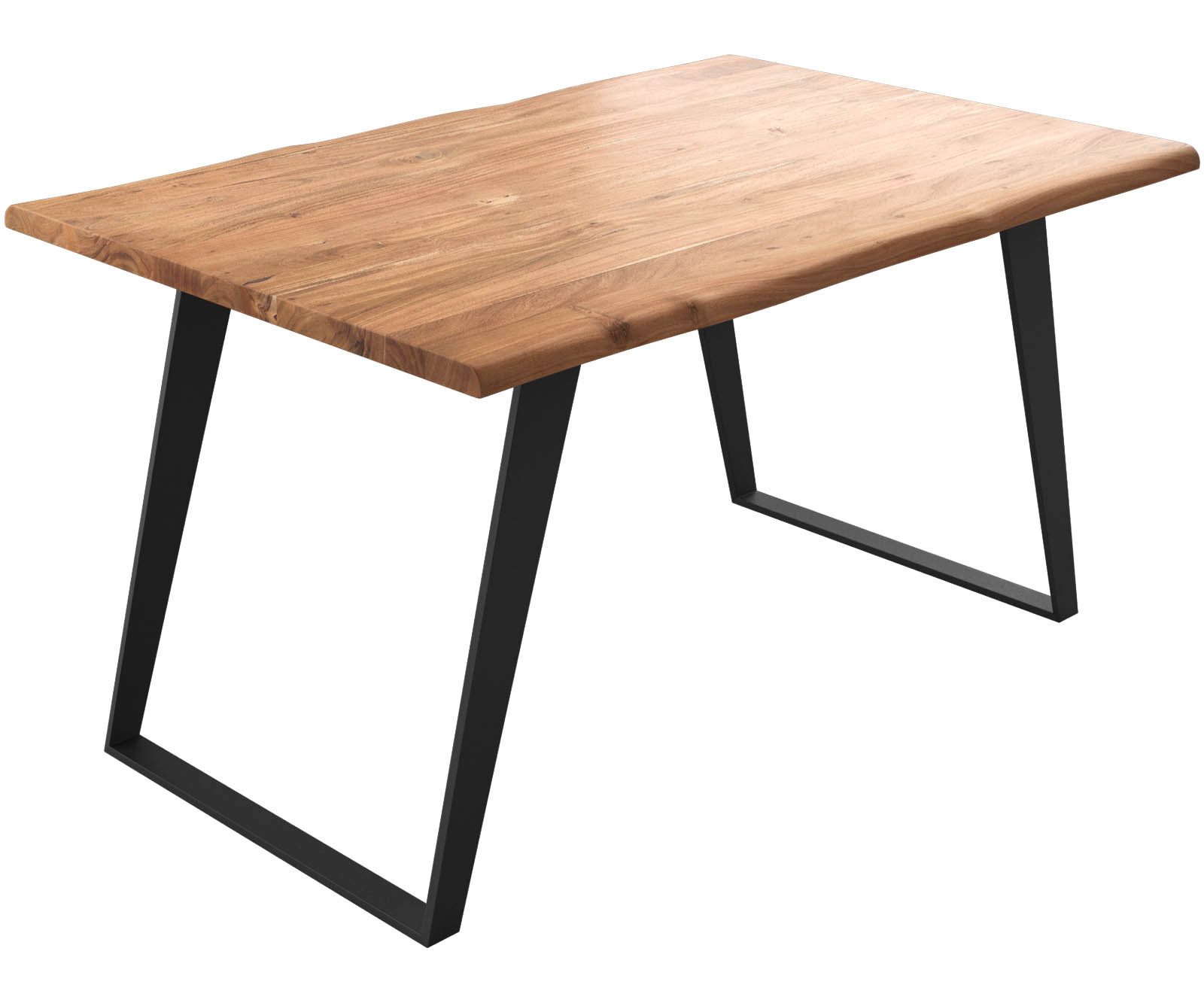 DELIFE Esstisch Edge, Akazie Natur 140x90 günstig online kaufen
