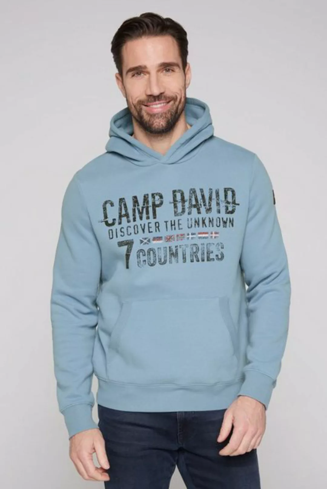 CAMP DAVID Kapuzensweatshirt mit Frontprint günstig online kaufen