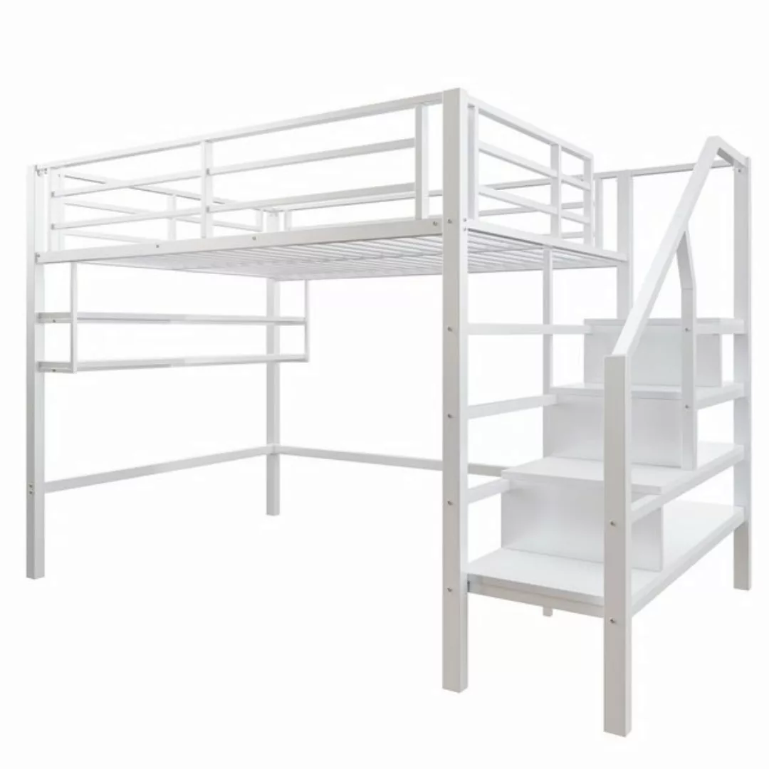 autolock Kinderbett Hochbett,140*200cm,Einlegeböden,Stauraumleiter,Freiraum günstig online kaufen