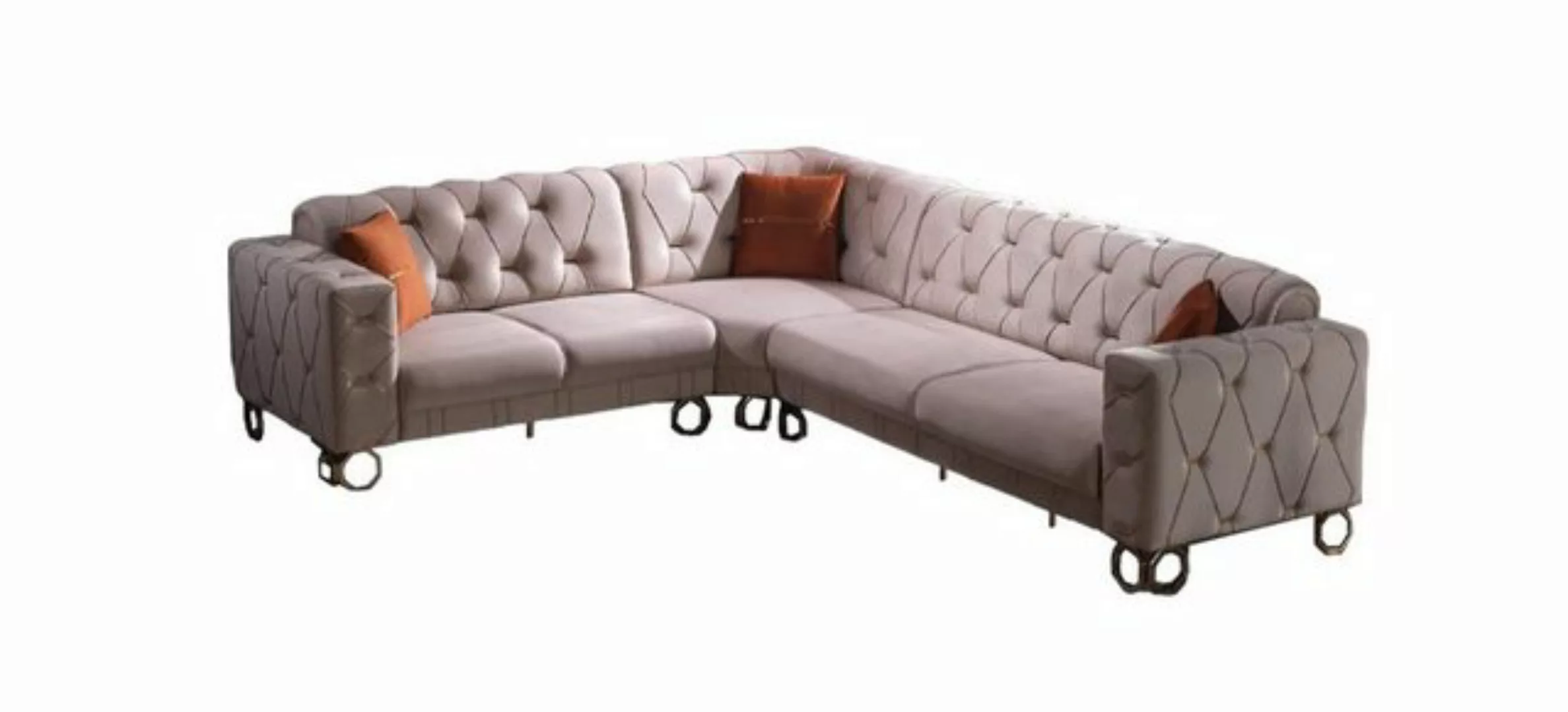 Villa Möbel Ecksofa Lizzy, Set, Hand Made Quality, pflegeleichter Mikrofase günstig online kaufen