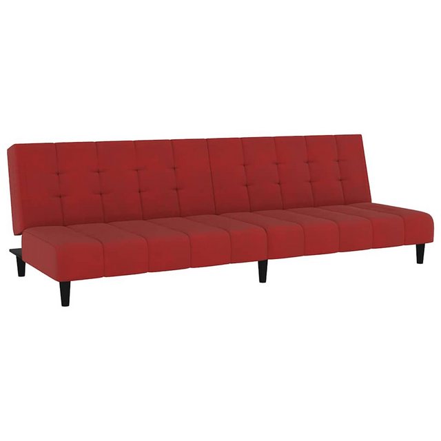 vidaXL Sofa Schlafsofa 2-Sitzer Weinrot Samt günstig online kaufen