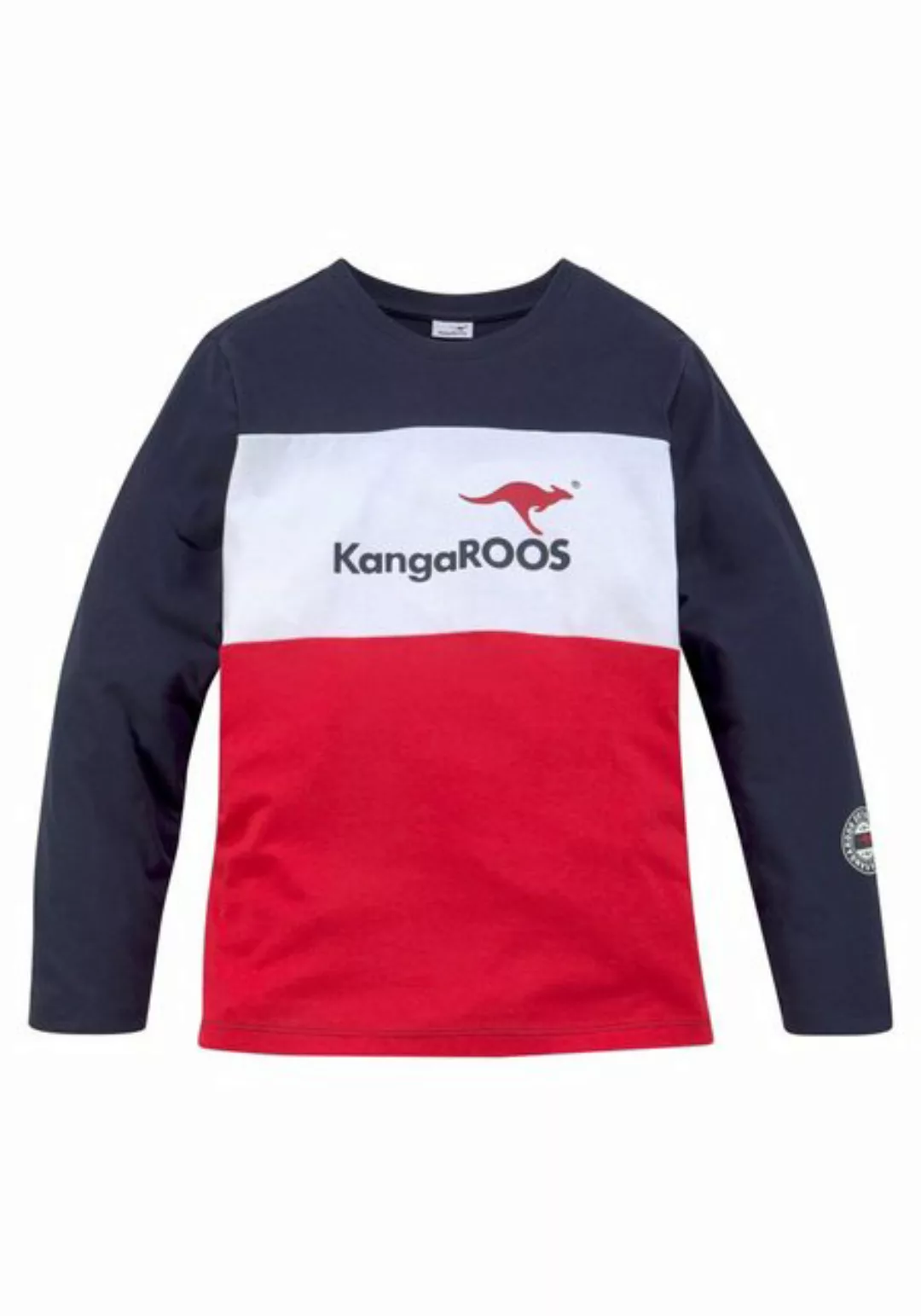 KangaROOS Langarmshirt Colorblocking im colorblocking Design günstig online kaufen