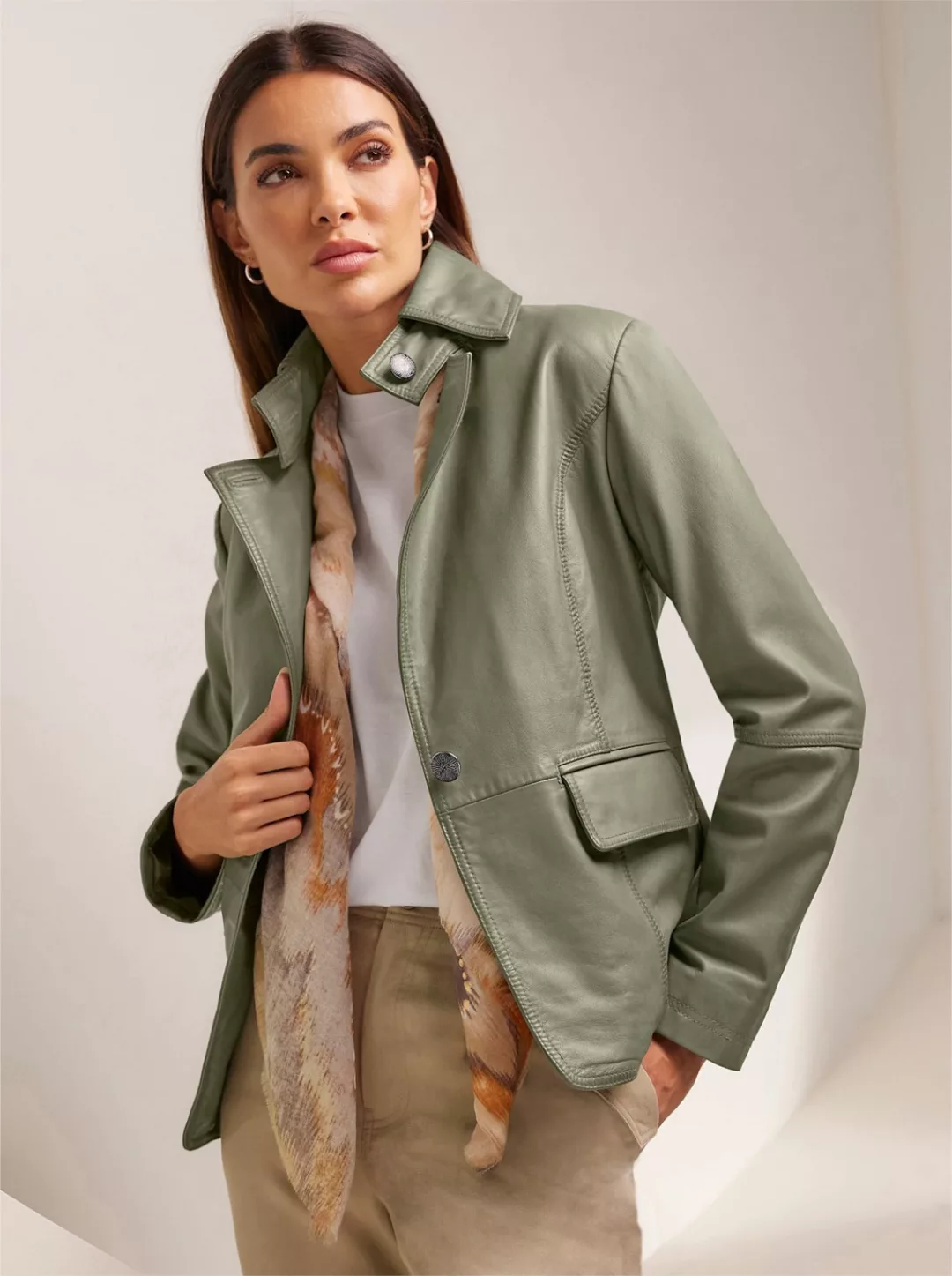 heine Blusenblazer Lederblazer günstig online kaufen