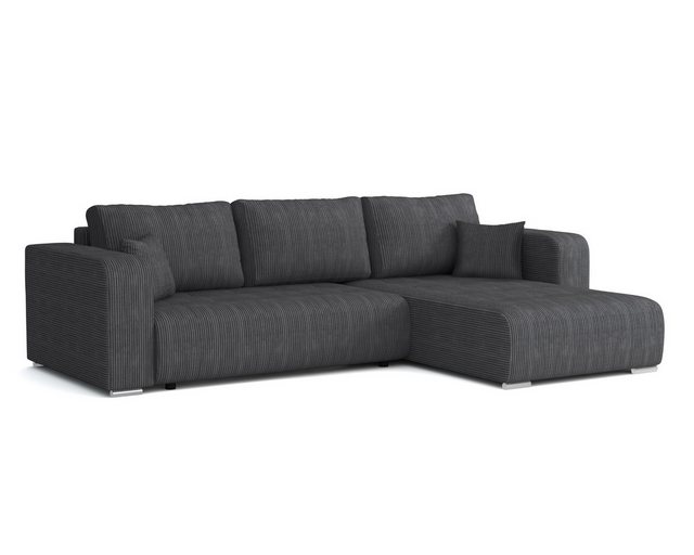 Deine Möbel 24 Wohnlandschaft CARACAS 288 cm breit Ecksofa Sofa Wohnzimmer günstig online kaufen