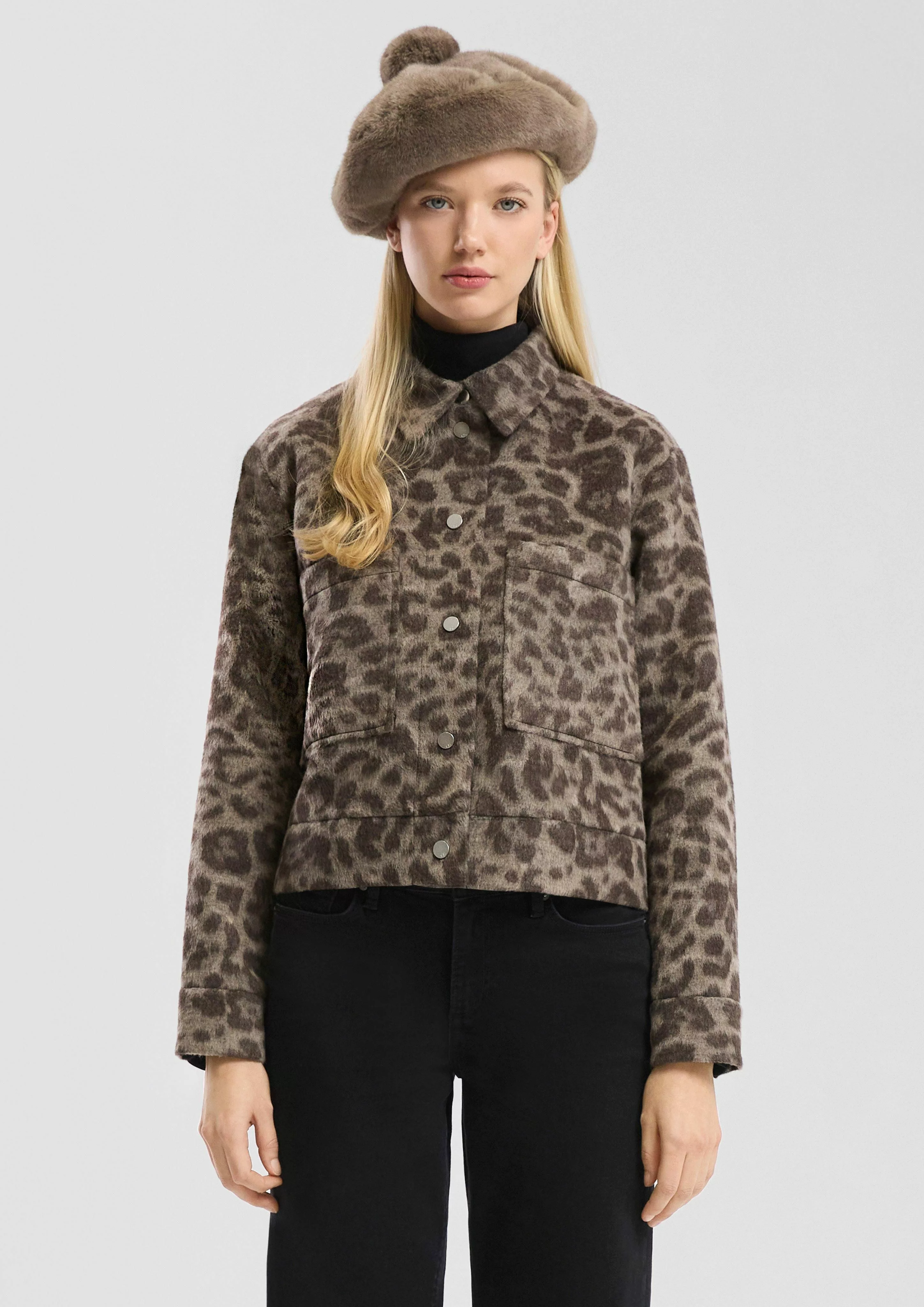 QS Outdoorjacke Jacke aus Wollmix mit günstig online kaufen
