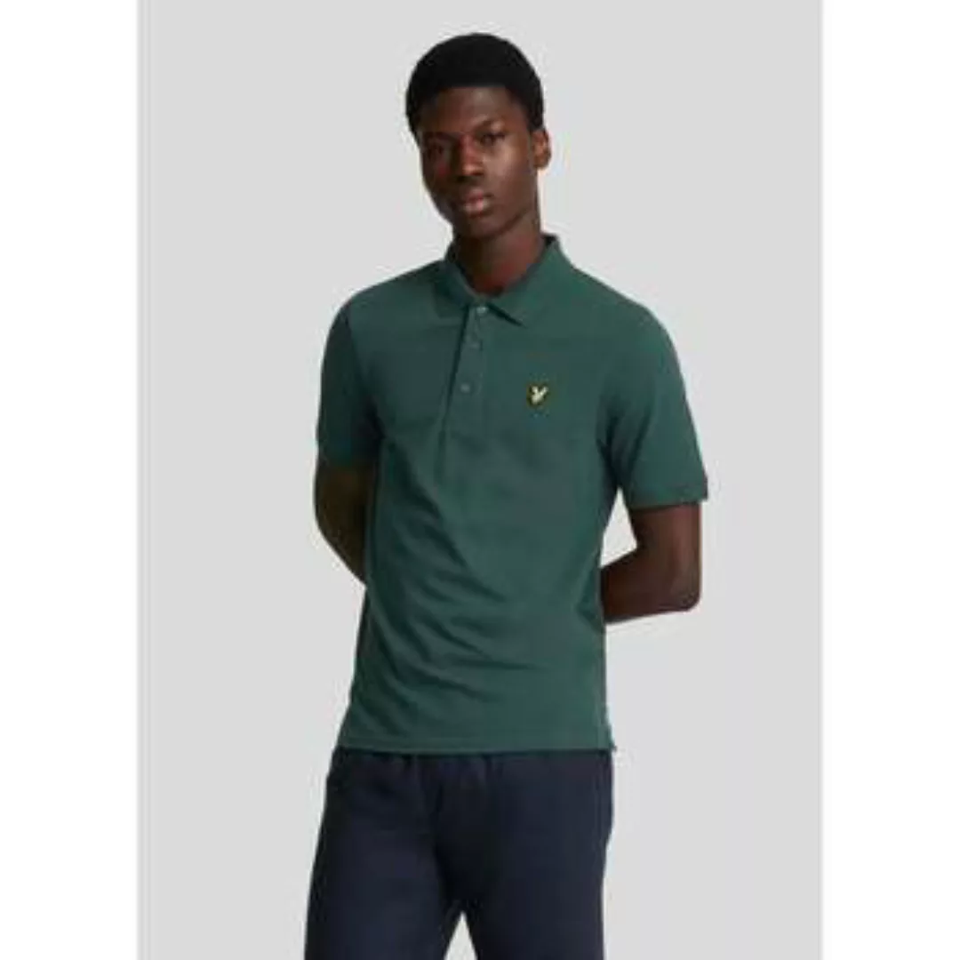 Lyle & Scott  T-Shirts & Poloshirts Schlichtes Poloshirt – argyle teal günstig online kaufen