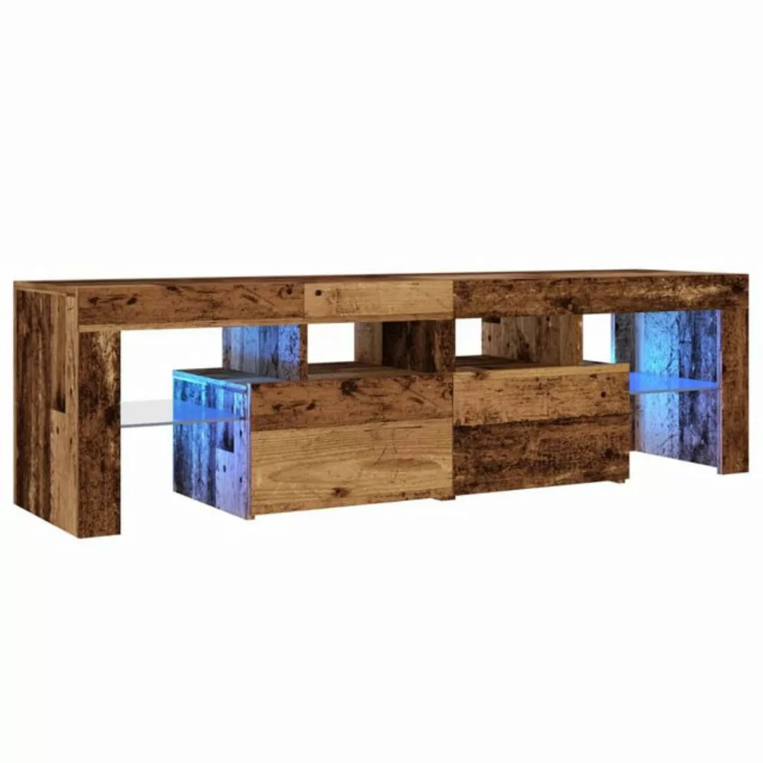 vidaXL TV-Schrank TV-Schrank mit LED Altholz-Optik 140x36,5x40 cm Holzwerks günstig online kaufen