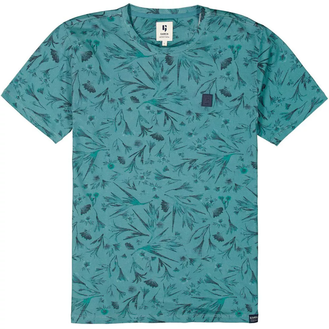 Garcia Kurzärmeliges T-shirt M Ocean Green günstig online kaufen