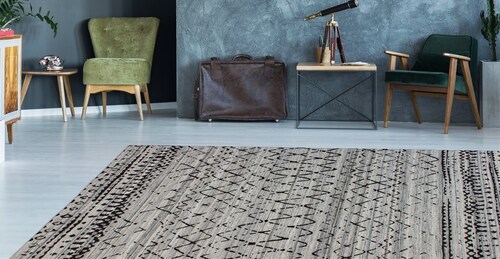 my home Teppich »Maria«, rechteckig, 6 mm Höhe, modernes Design, Wohnzimmer günstig online kaufen