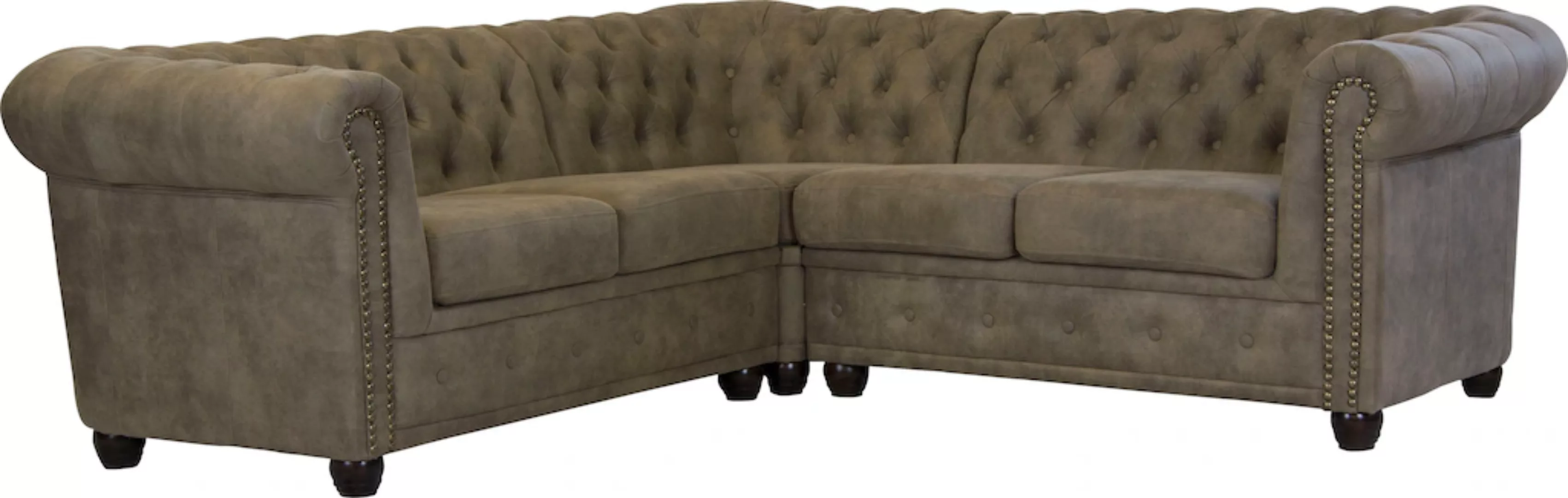 Home affaire Chesterfield-Sofa "Rysum L-Form", Chesterfield-Optik, gleichsc günstig online kaufen