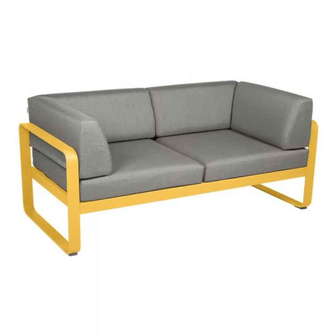 Bellevie 2-Sitzer Club Sofa C6 Honig B8 Taupegrau günstig online kaufen