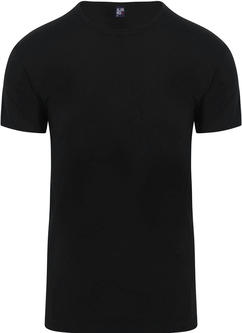 Alan Red Ottawa U-Ausschnitt Stretch Schwarz (2er-Pack) - Größe S günstig online kaufen