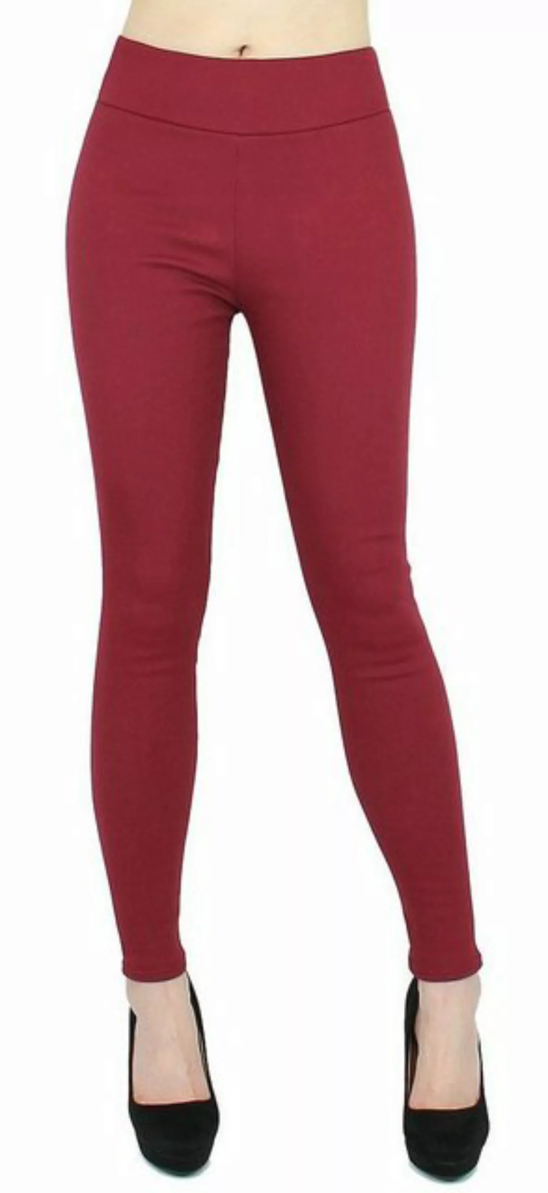 dy_mode Thermohose Damen Thermo Hose mit Innenfutter High Waist Stoffhose W günstig online kaufen