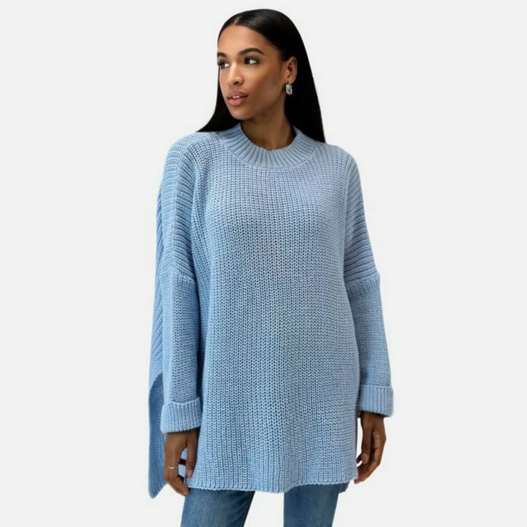 Elara Strickpullover Elara Damen Strickpullover Runderkragen (1-tlg) günstig online kaufen