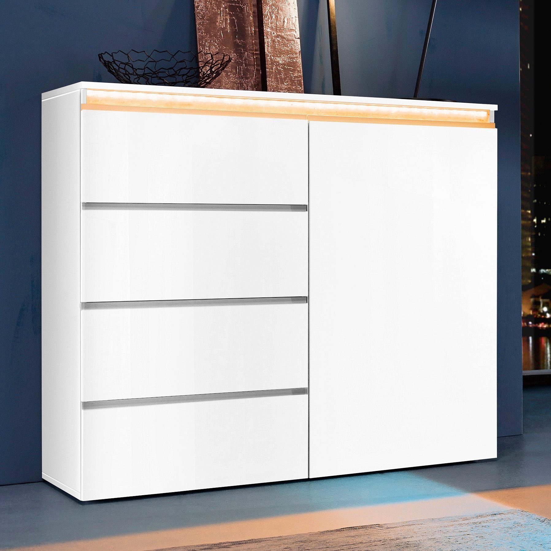 INOSIGN Highboard "Magic, Highboard, Hochschrank, Hochkommode", mit 1 Tür u günstig online kaufen