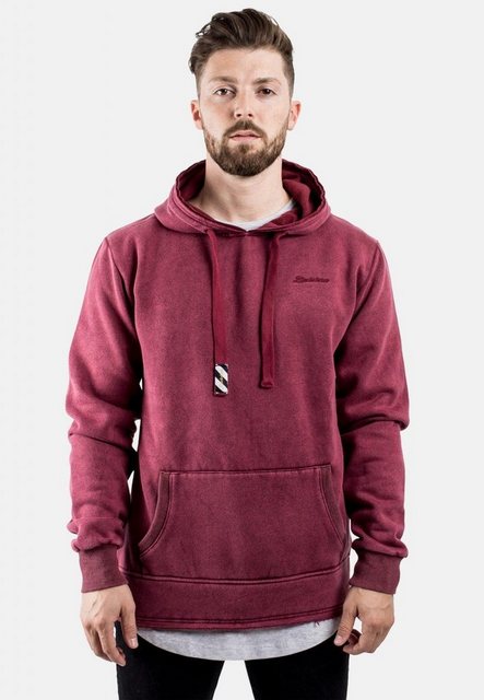 Blackskies Kapuzenpullover Acid Wash Hoodie Burgundy Small günstig online kaufen