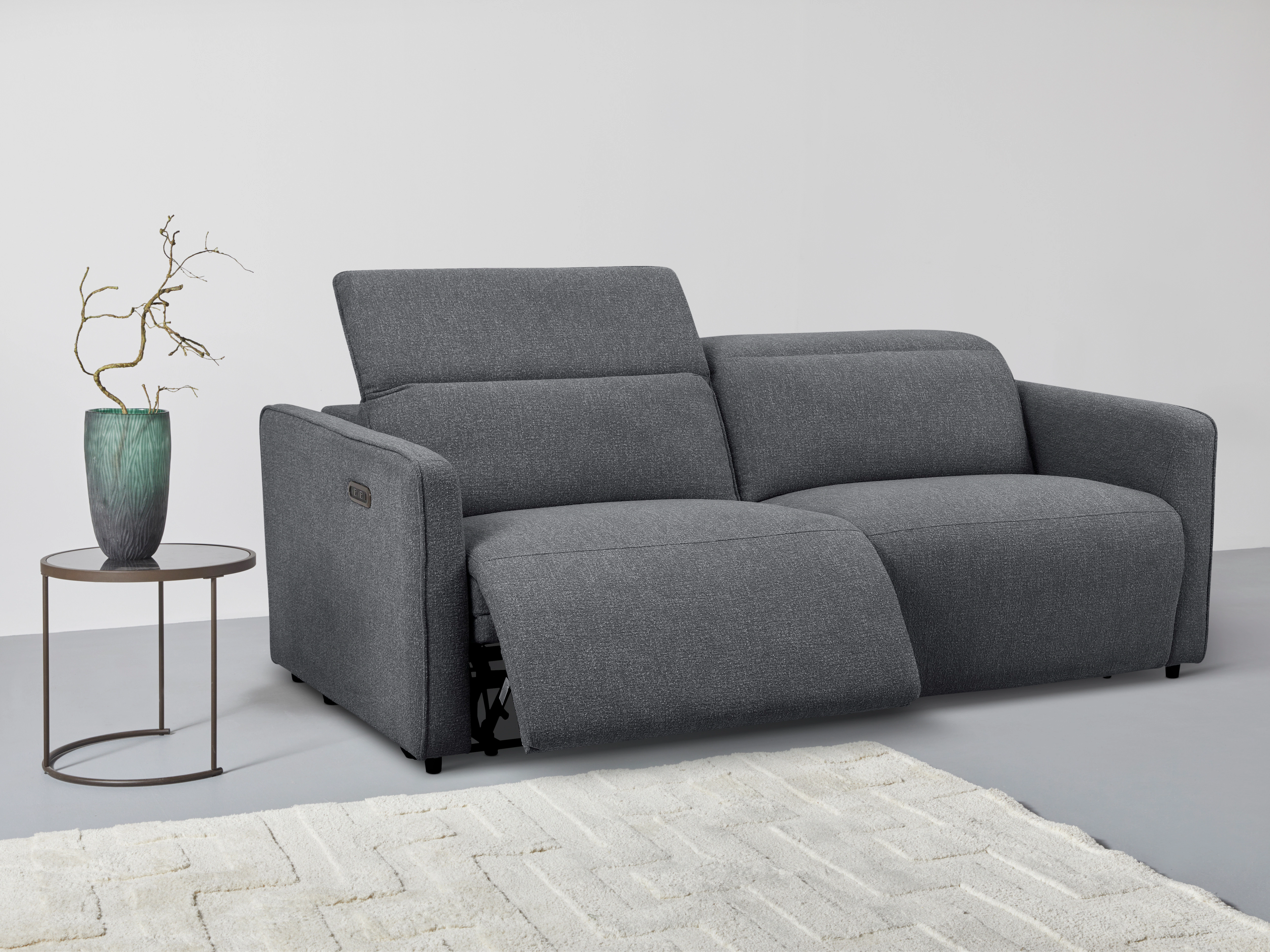INOSIGN 2-Sitzer "KYLLY, XXL (208 cm) elektrische Relax- und Liegefunktion günstig online kaufen