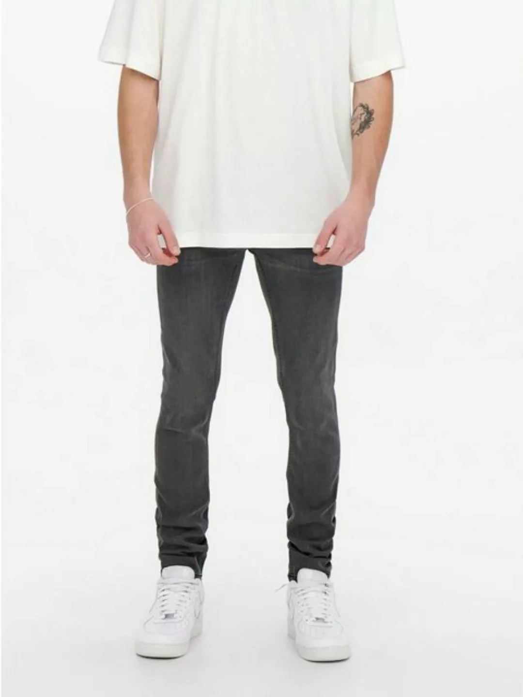 ONLY & SONS Slim-fit-Jeans Skinny Fit Jeans Denim Hose Stretch Pants ONSWAR günstig online kaufen