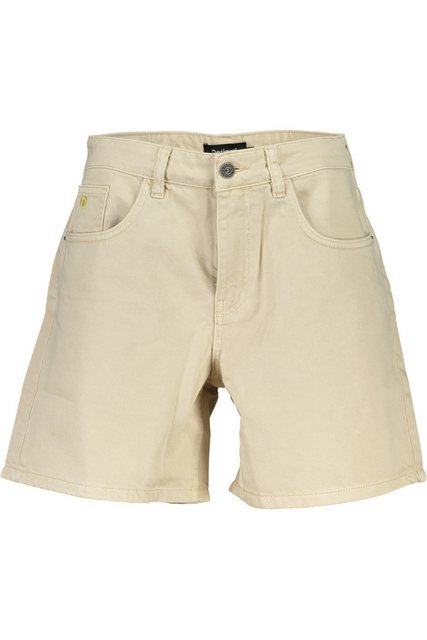 Desigual 2-in-1-Shorts Damen-Jeans-Shorts Beige: Kurze Hose mit 5 Taschen u günstig online kaufen