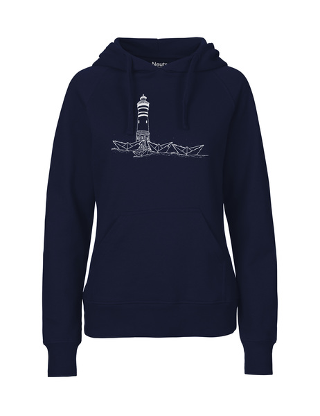 Fair Gehandelter Bio Frauen Hoodie "Papierhafen" Vegan, Organic & Fair günstig online kaufen