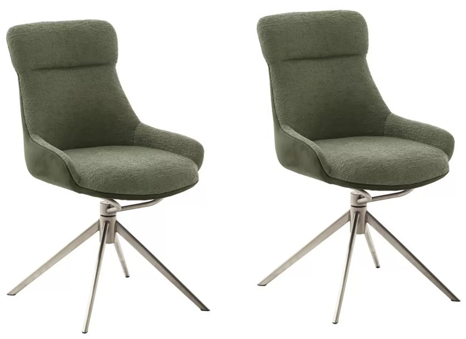 MCA furniture Esszimmerstuhl "PELION", Feingewebe, (2er-Set), drehbar 360, günstig online kaufen
