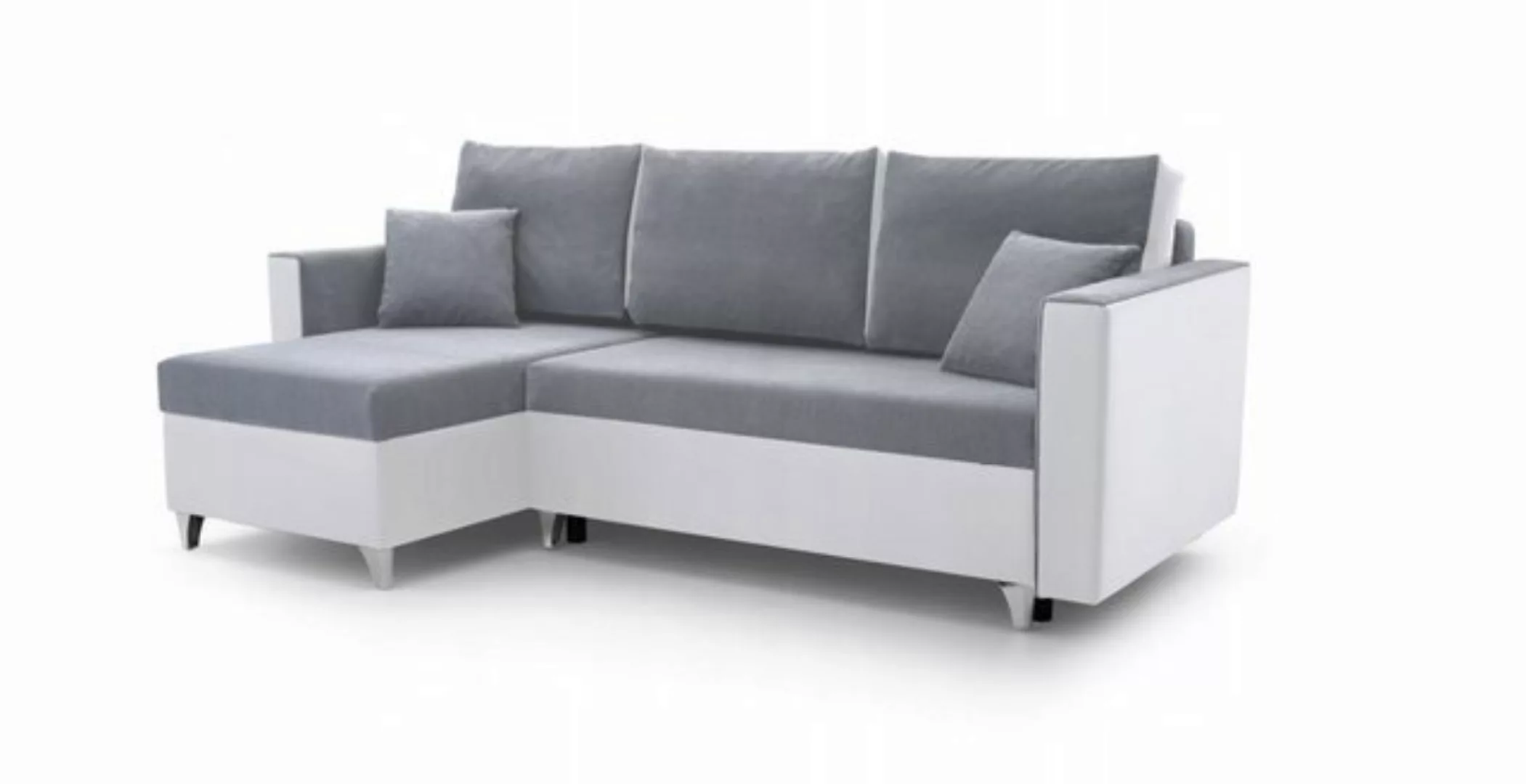 MOEBLO Ecksofa GREG, Eckcouch Wohnlandschaft Sofa mit Ottomane Eckgarnitur günstig online kaufen