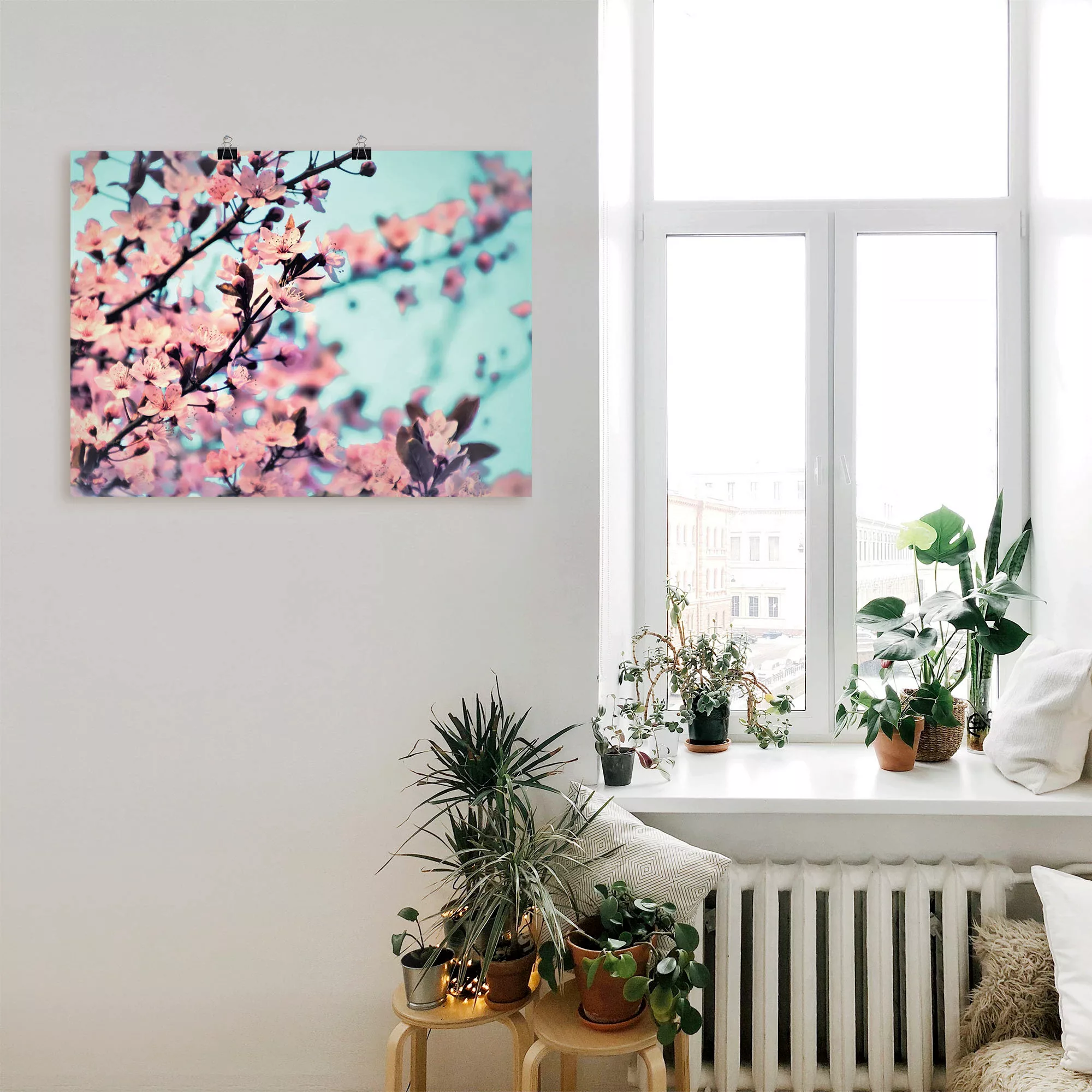 Artland Poster »Kirschblüten Romantik«, Blumen, (1 St.) günstig online kaufen
