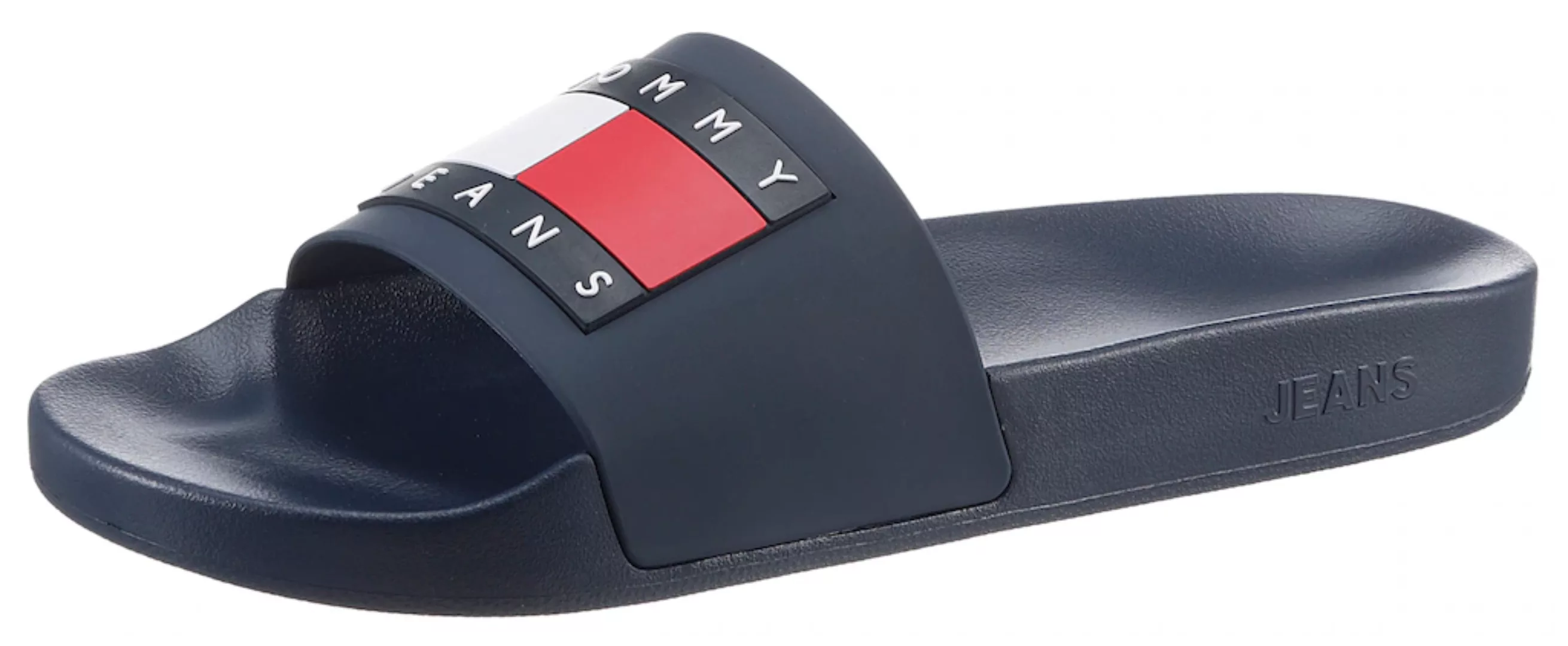 Tommy Jeans Badepantolette "TOMMY JEANS POOL SLIDE ESS", Sommerschuh, Pools günstig online kaufen