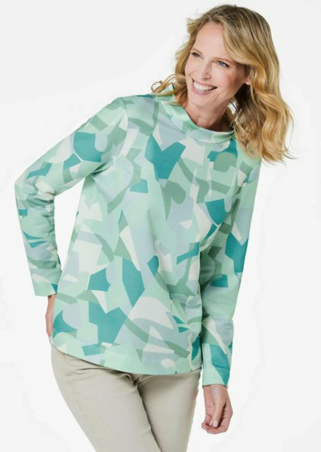 GOLDNER Print-Shirt Kurzgröße: Sweatshirt günstig online kaufen