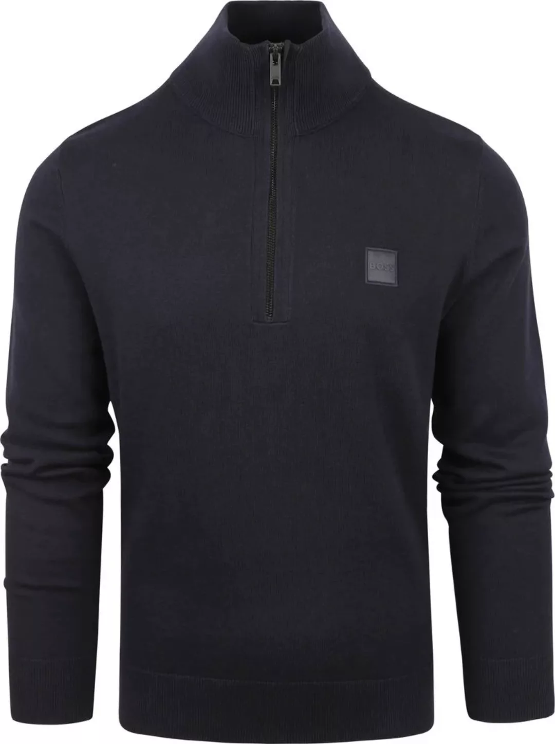 BOSS Kanobix Half Zip Pullover Navy - Größe L günstig online kaufen