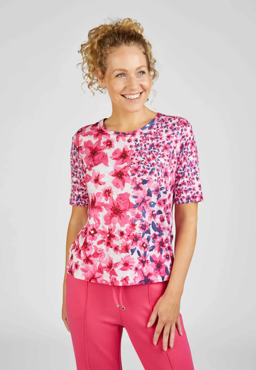 Rabe Print-Shirt "RABE T-Shirt mit Blumenmuster" günstig online kaufen