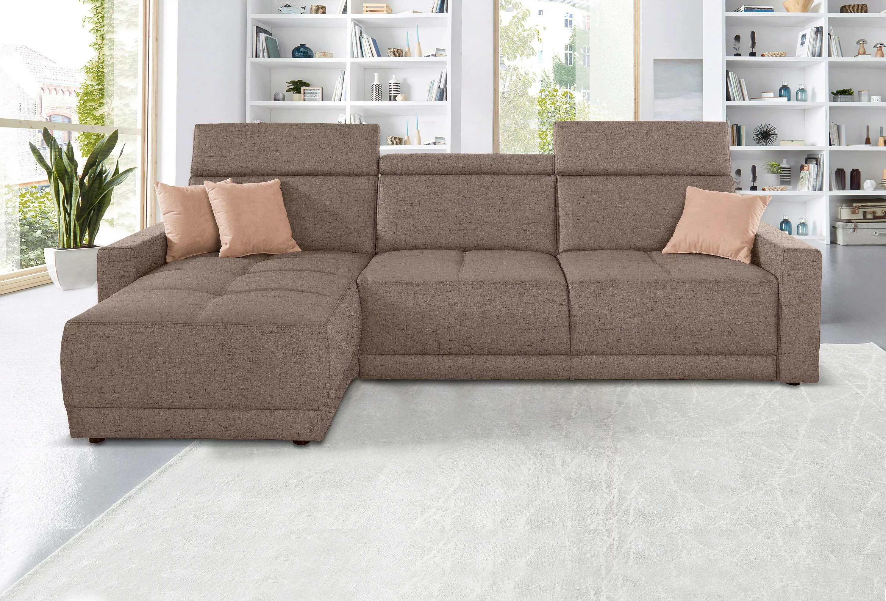 DOMO collection Ecksofa »Ava L-Form«, mit Recamiere, Federkern wahlweise mi günstig online kaufen