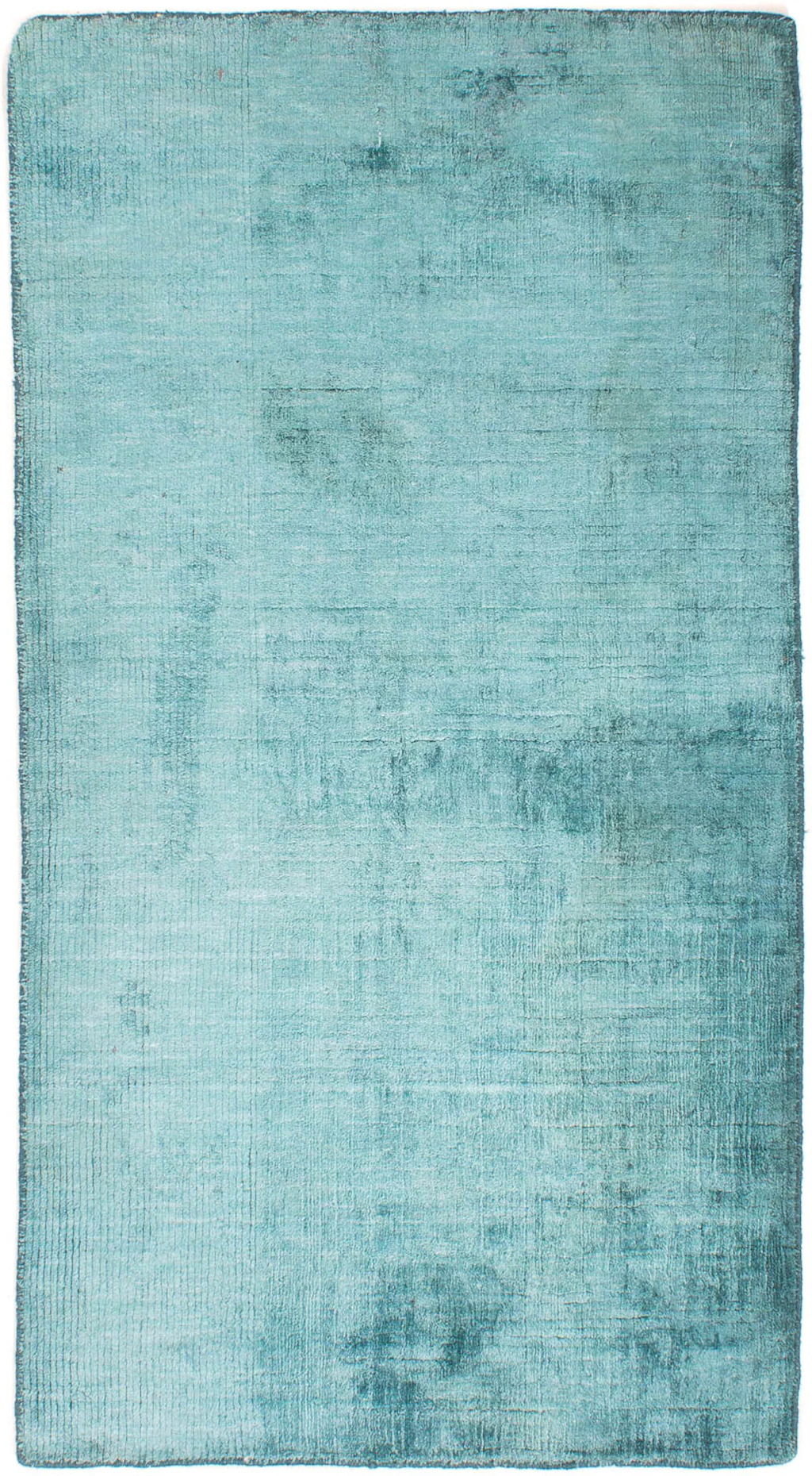 morgenland Wollteppich »Gabbeh - Loribaft Softy - 145 x 78 cm - hellblau«, günstig online kaufen