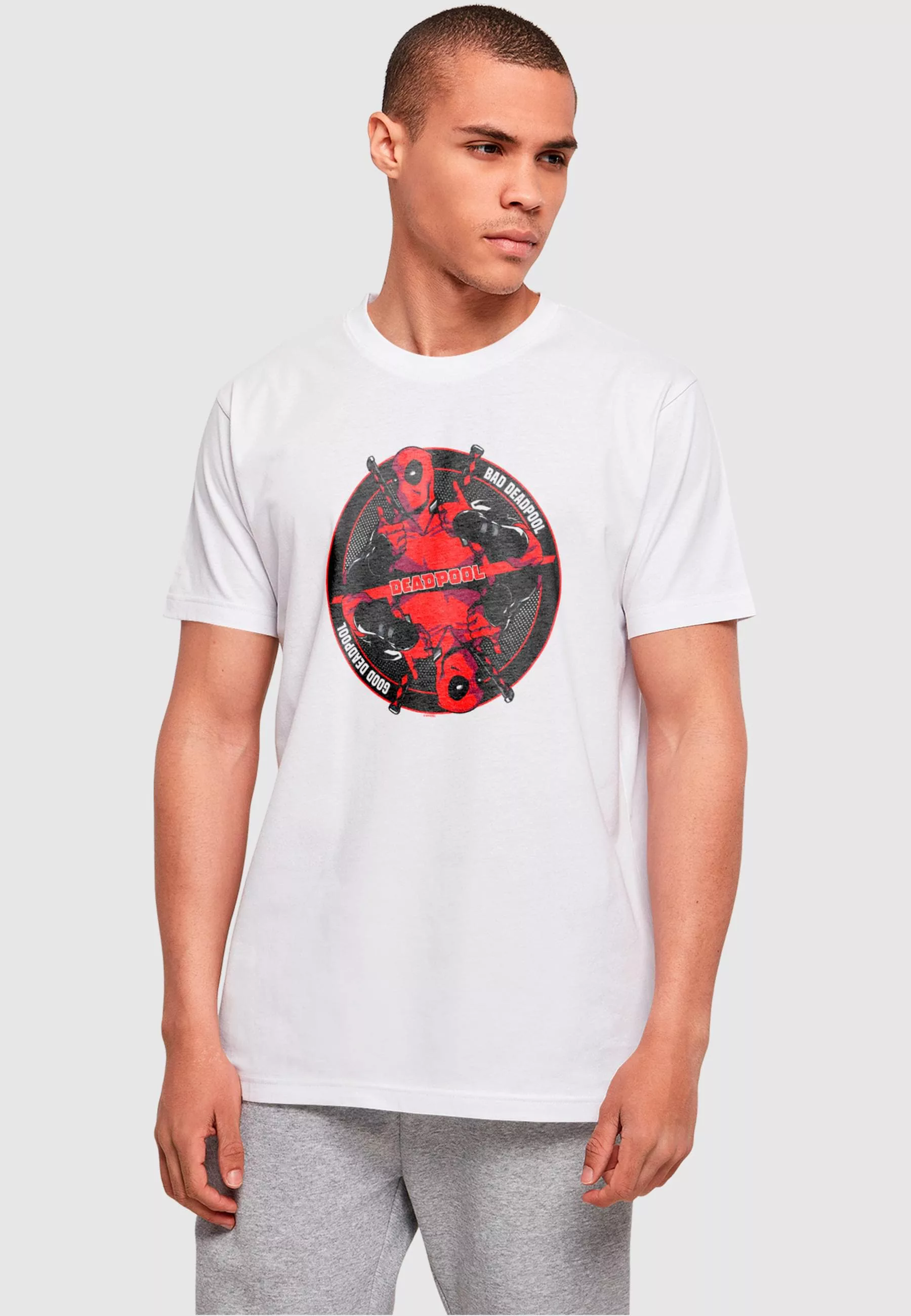 ABSOLUTE CULT T-Shirt "ABSOLUTE CULT Herren Deadpool - Good Bad T-Shirt" günstig online kaufen