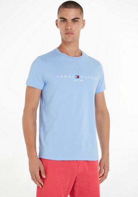 Tommy Hilfiger T-Shirt TOMMY LOGO TEE aus reiner, nachhaltiger Baumwolle günstig online kaufen