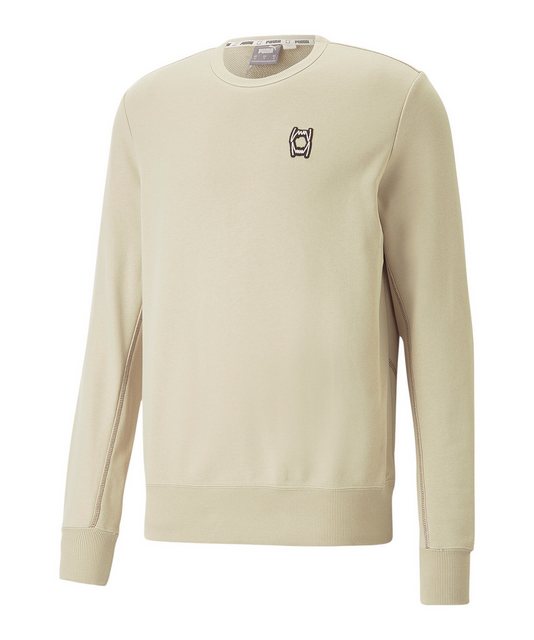 PUMA Sweatshirt PUMA Pivot Emb Sweatshirt Beige Baumwolle günstig online kaufen