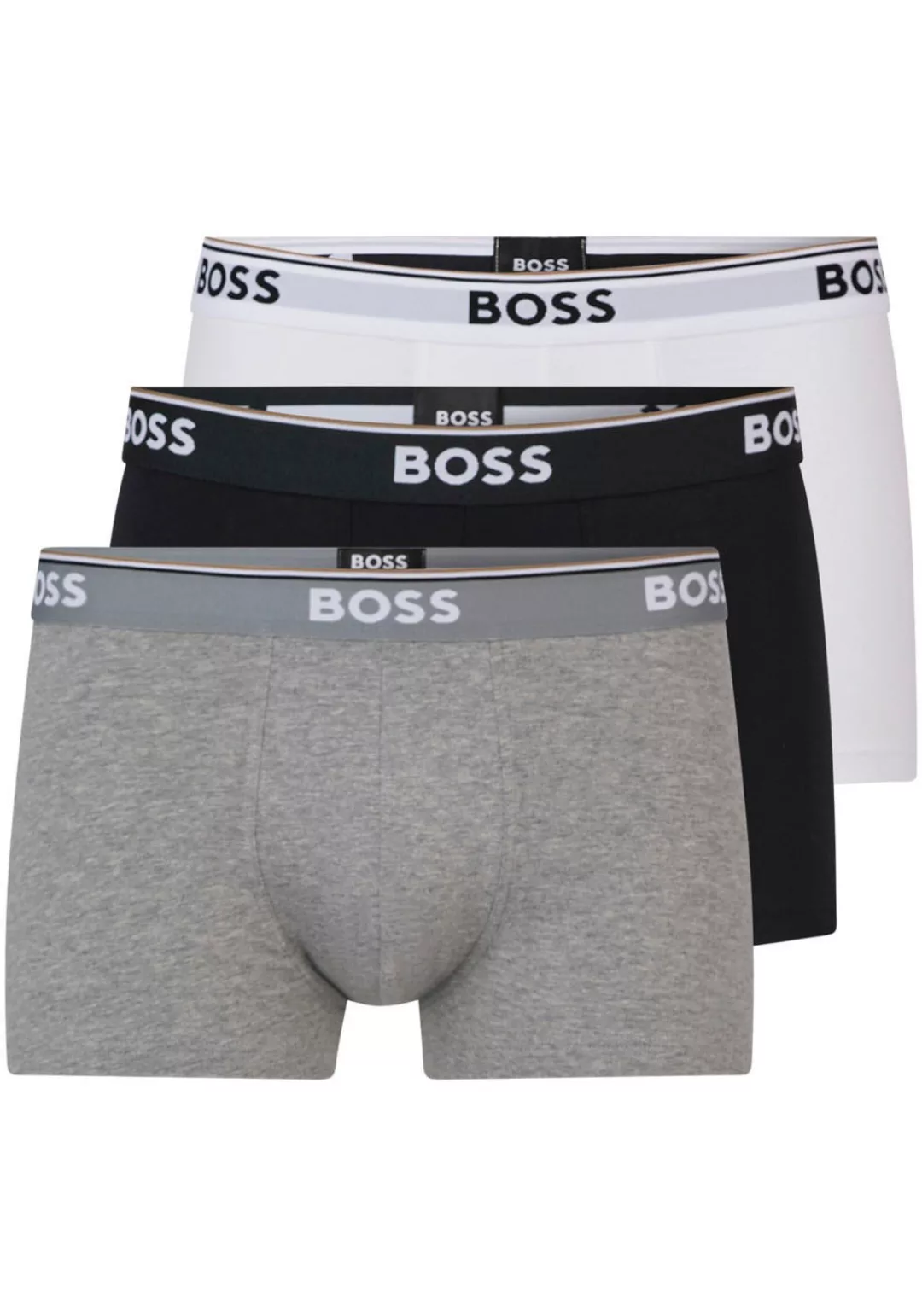 BOSS Boxer, (Packung, 3 St., 3er-Pack), mit BOSS Schriftzug auf dem Bund günstig online kaufen