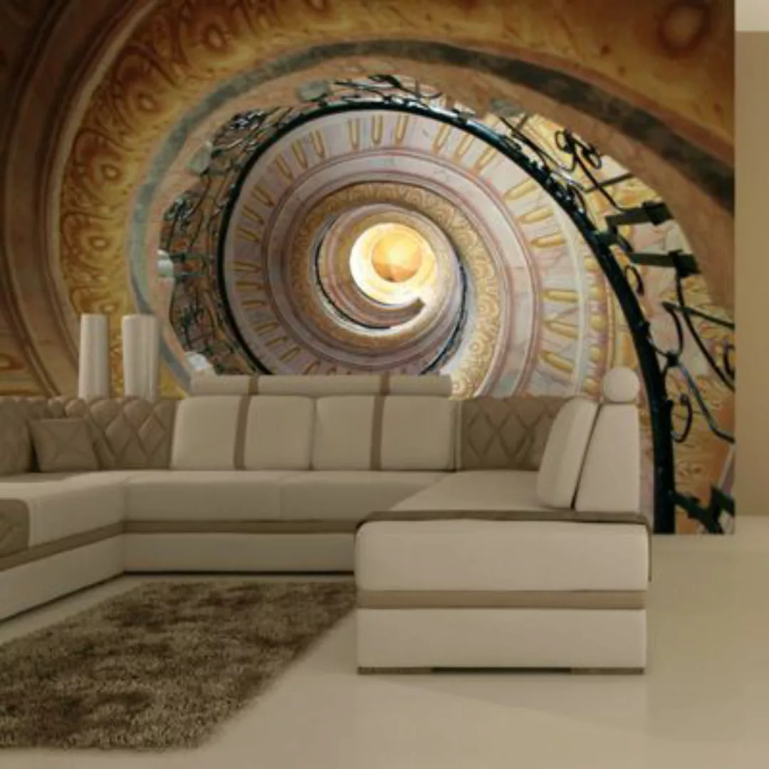 artgeist Fototapete Decorative spiral stairs mehrfarbig Gr. 250 x 193 günstig online kaufen