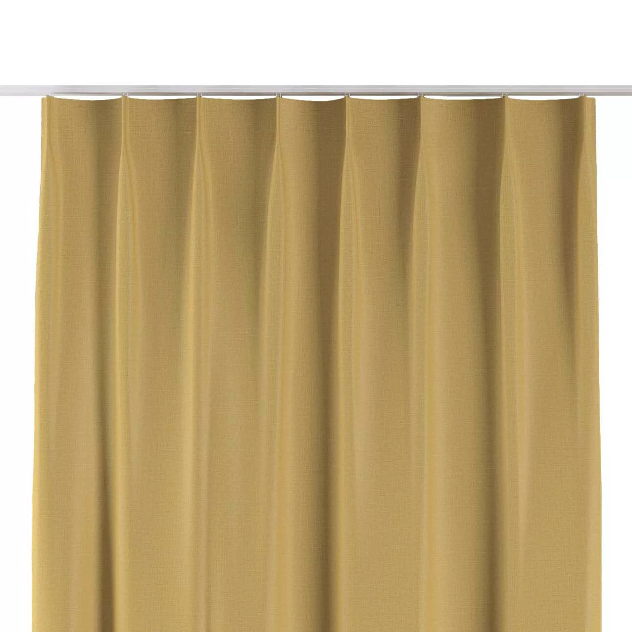 Vorhang mit flämischen 1-er Falten, senfgelb, Blackout (verdunkelnd) (269-6 günstig online kaufen