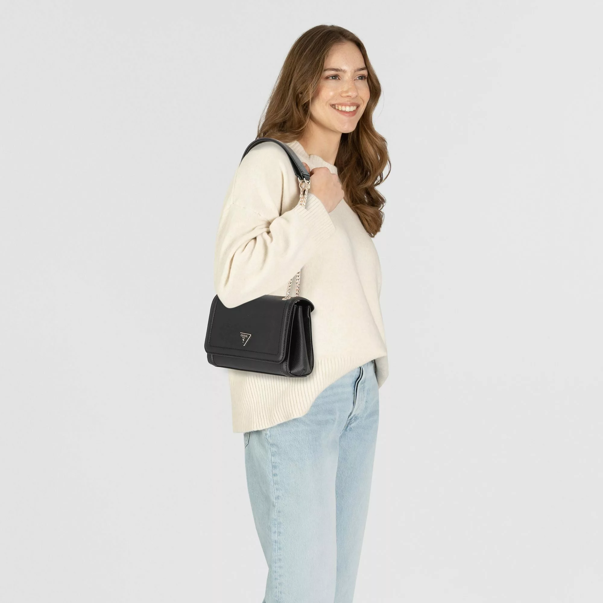 Guess Schultertasche Noelle II, Polyurethan günstig online kaufen
