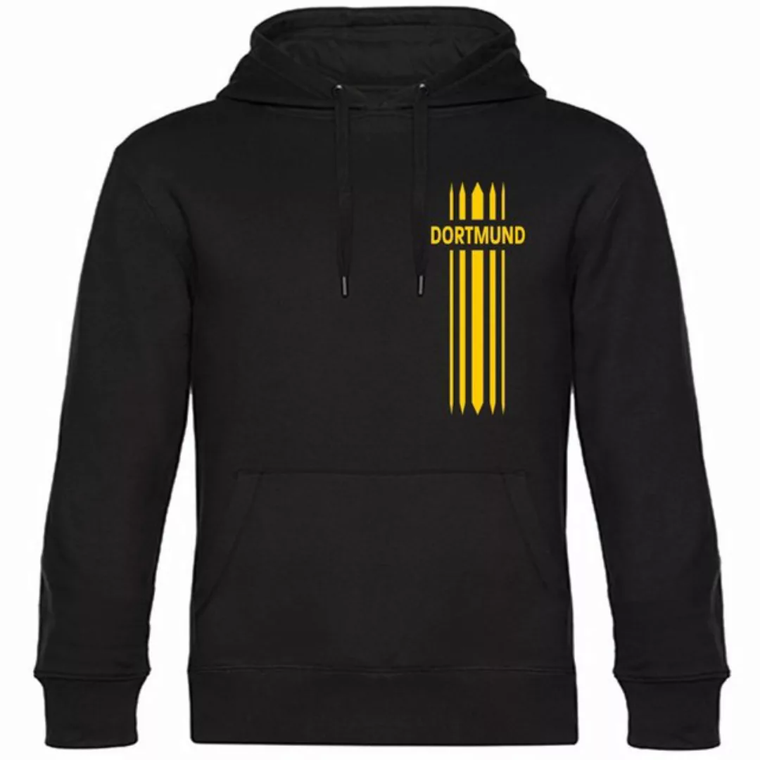 multifanshop Kapuzensweatshirt Dortmund - Streifen - Hoodie günstig online kaufen