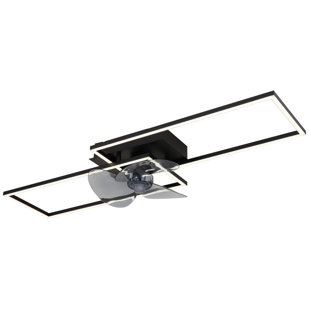 GLOBO Deckenventilator schwarz Opal B/H/T: ca. 30x15x90 cm max. 38 W günstig online kaufen