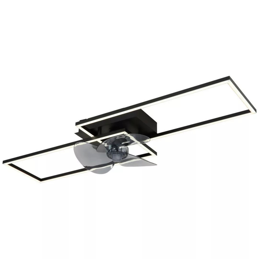 GLOBO Deckenventilator schwarz Opal B/H/T: ca. 30x15x90 cm max. 38 W günstig online kaufen