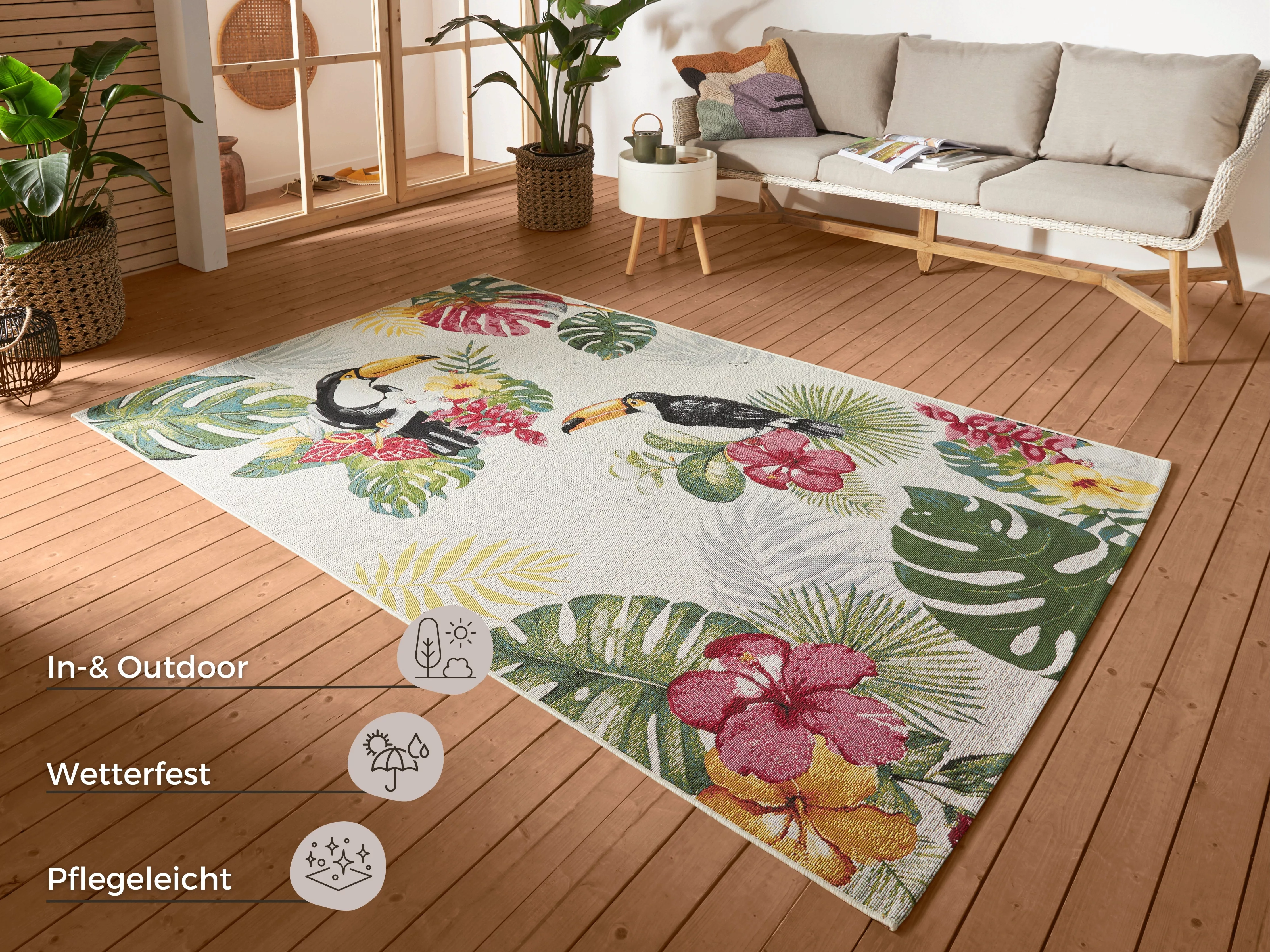 HANSE Home Outdoorteppich »Tropical Dream«, rechteckig, In-& Outdoor, Teppi günstig online kaufen