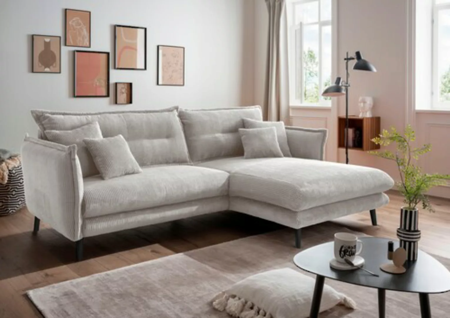 INOSIGN Ecksofa »Lazio«, in verschiedenen Bezugsqualitäten und Farben liefe günstig online kaufen