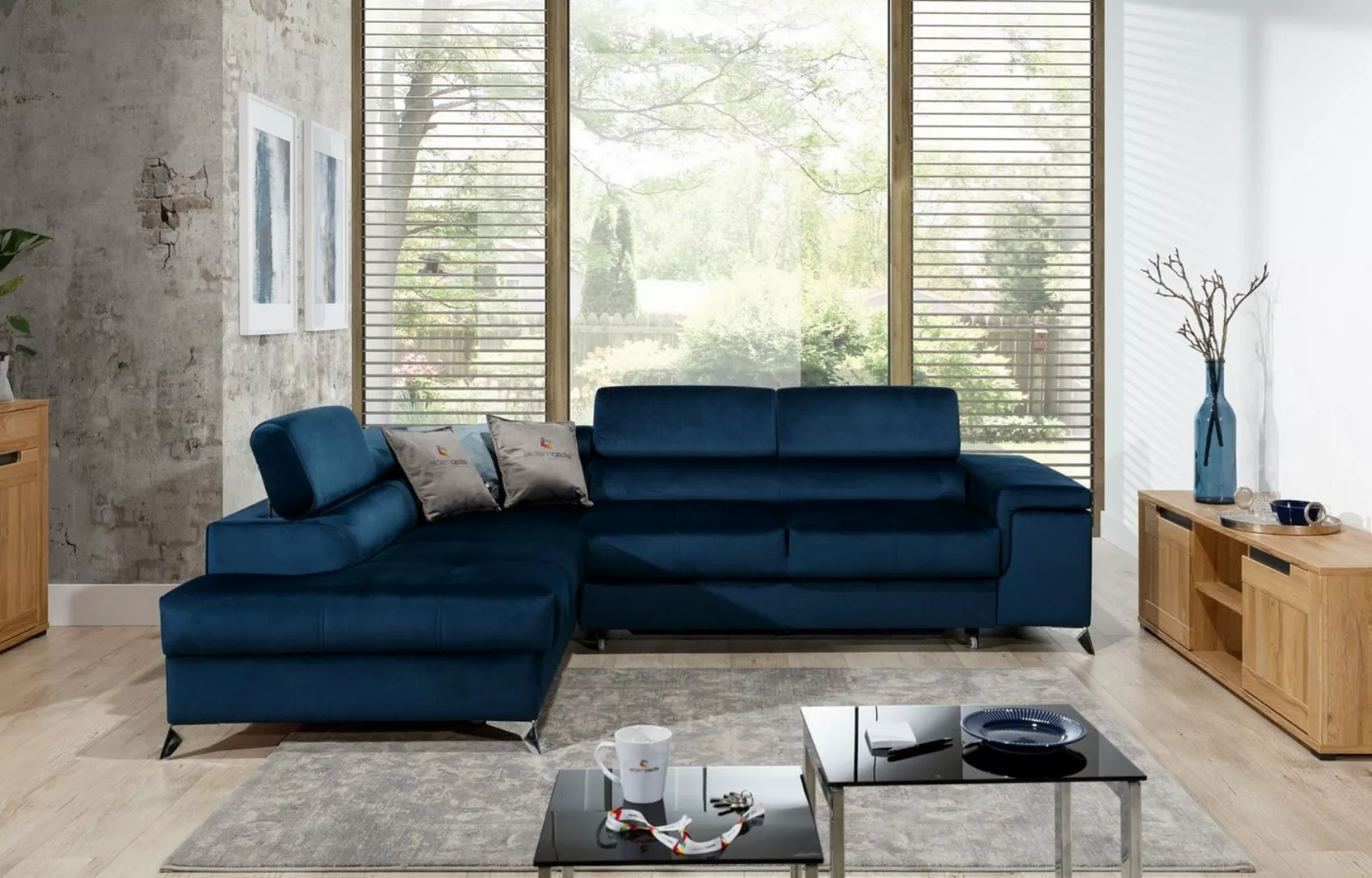 yourhouse24 Ecksofa Eridano L-form Schlafsofa Wohnlandschaft Links Rechts B günstig online kaufen