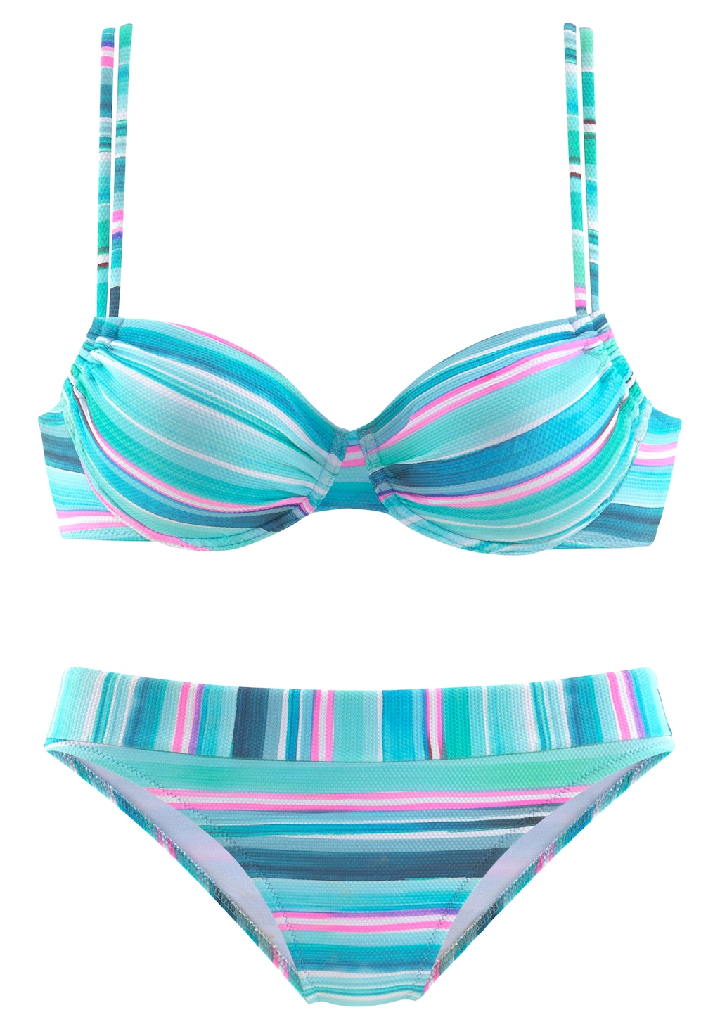 Venice Beach Bügel-Bikini, in gestreifter Piqué-Qualität günstig online kaufen