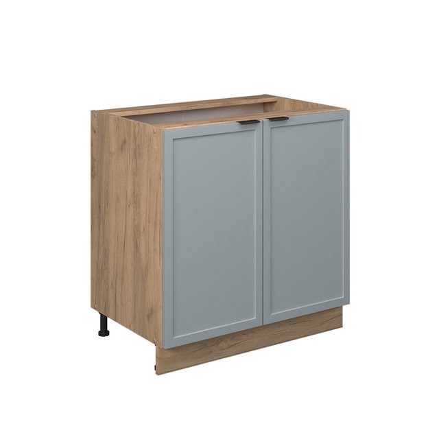 Vicco Spülenunterschrank Fame-Line, Hellblau-grau/Goldkraft Eiche, 80 cm mi günstig online kaufen