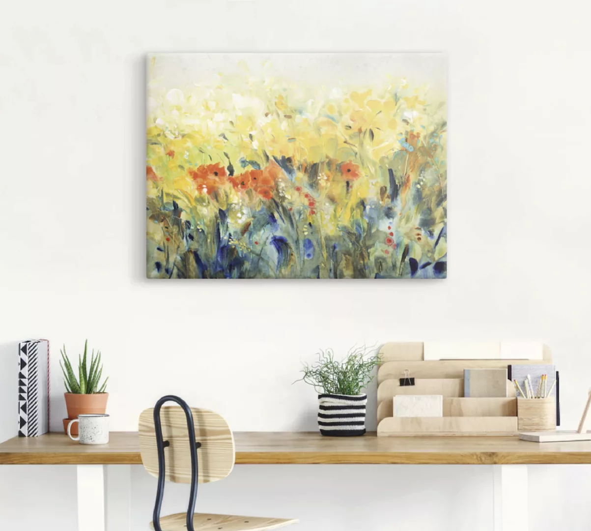 Artland Leinwandbild »Schwingende Blumen II«, Blumenwiese, (1 St.), auf Kei günstig online kaufen