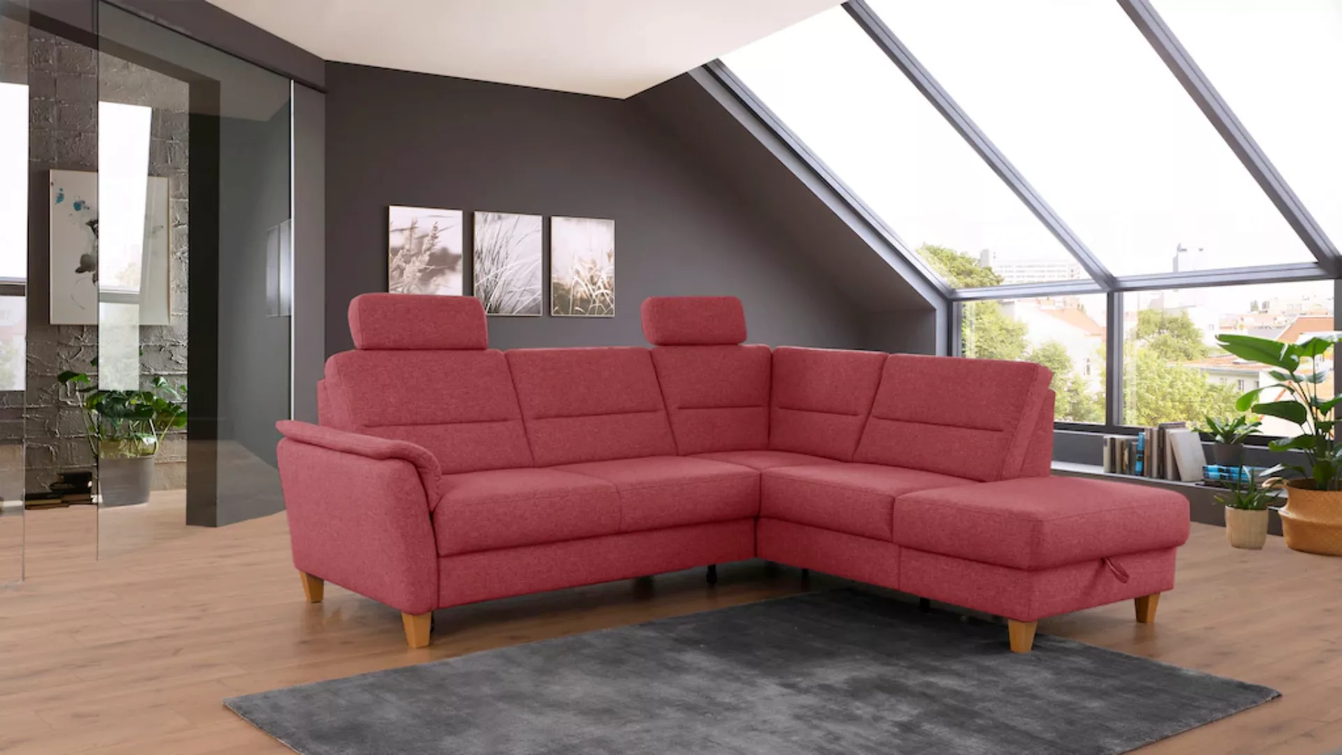 Home affaire Ecksofa "Palmera L-Form" günstig online kaufen